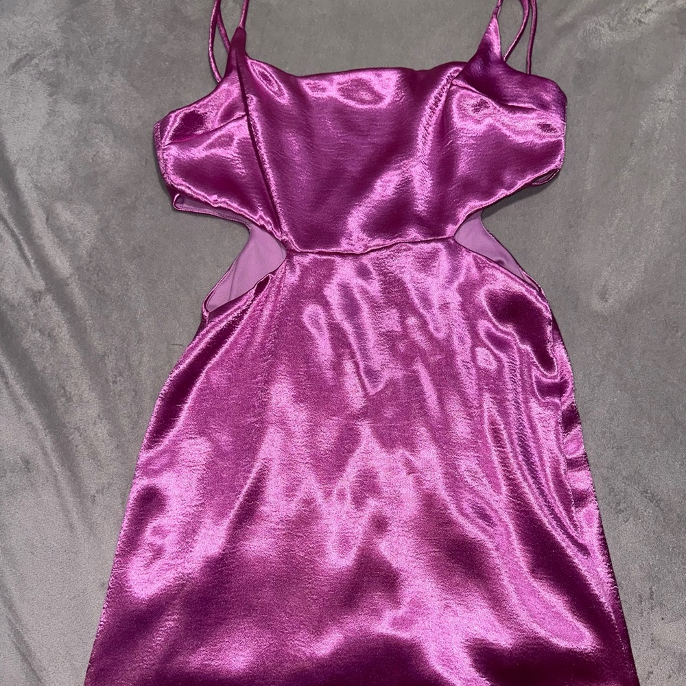 Lucy in the sky stain cut out dress